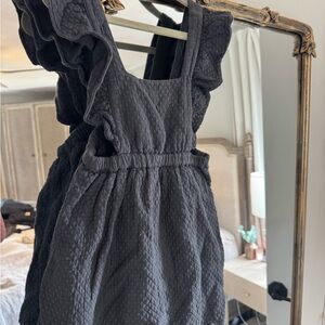 Black Ruffled Kids Bottoms